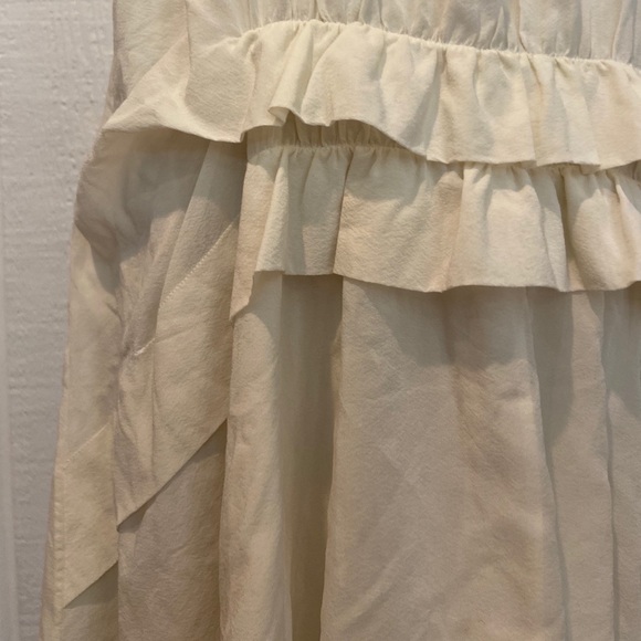 Theory Silk White Midi Dress - Picture 2 of 5